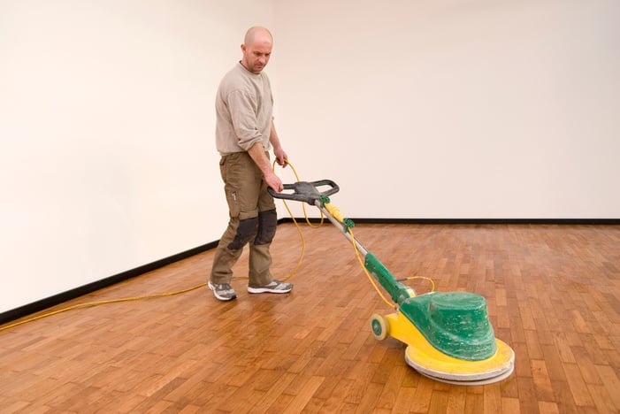 Hardwood floor polishing